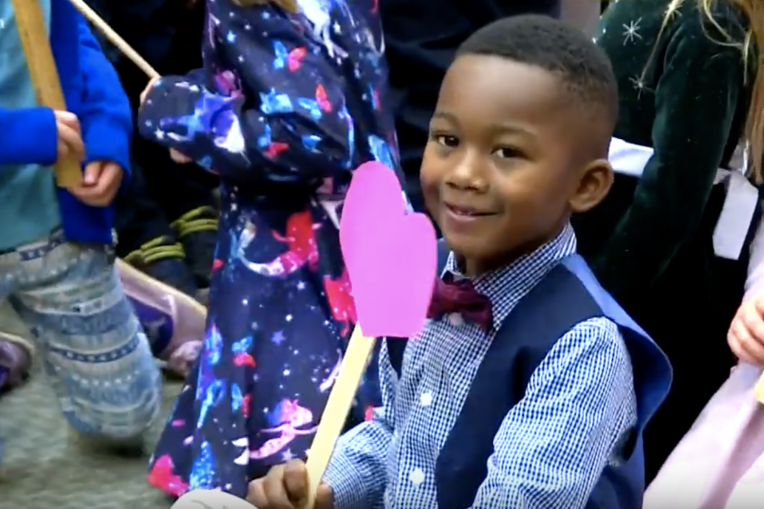 Boy’s Kindergarten Class Watches as He Gets Adopted